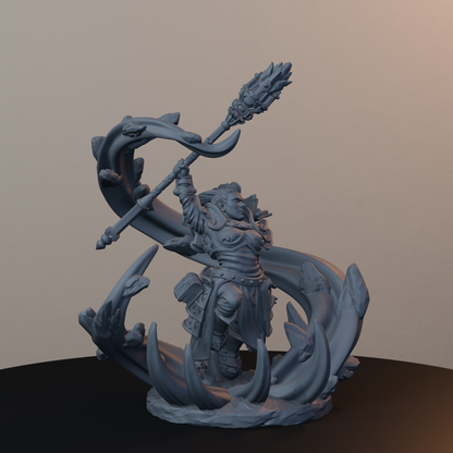 Geomancers Dwarf Miniatures - Geomancer Female Pose 02 - hero view