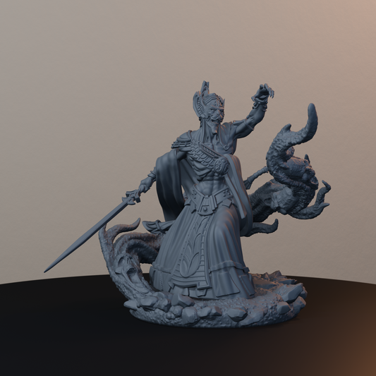 Sandmancer Aristocrats Egyptian Fantasy Miniatures - Sandmancer Aristocrat Pose 01 - hero view