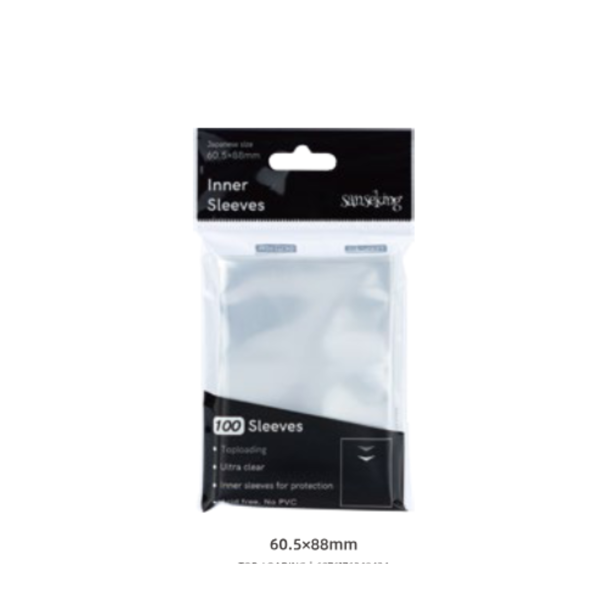 Sanseking Perfect Fit Inner Card Sleeves - Japanese Size - 100 Sleeves - official Sanseking product image