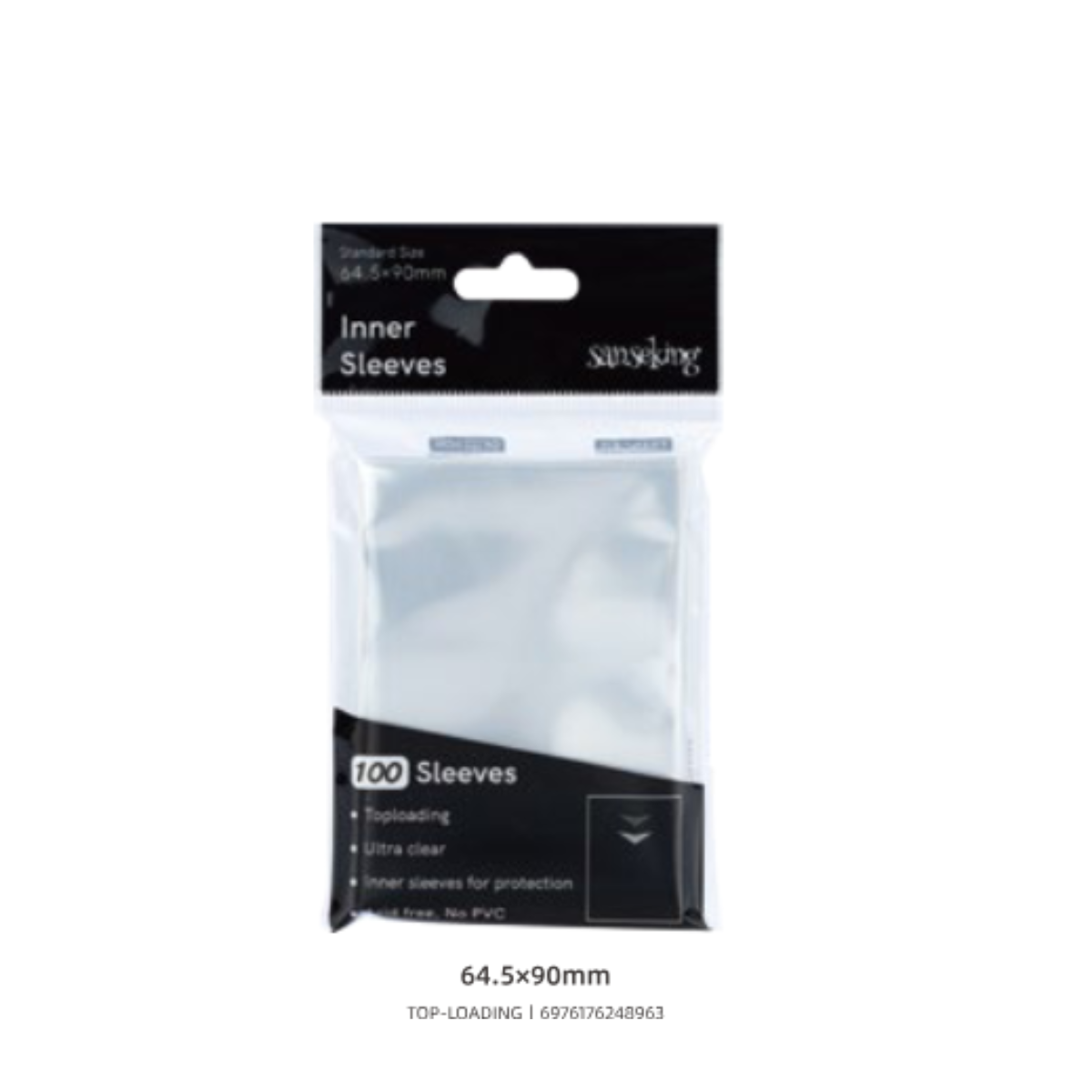 Sanseking Perfect Fit Inner Card Sleeves - Standard Size - 100 Sleeves - official Sanseking product image