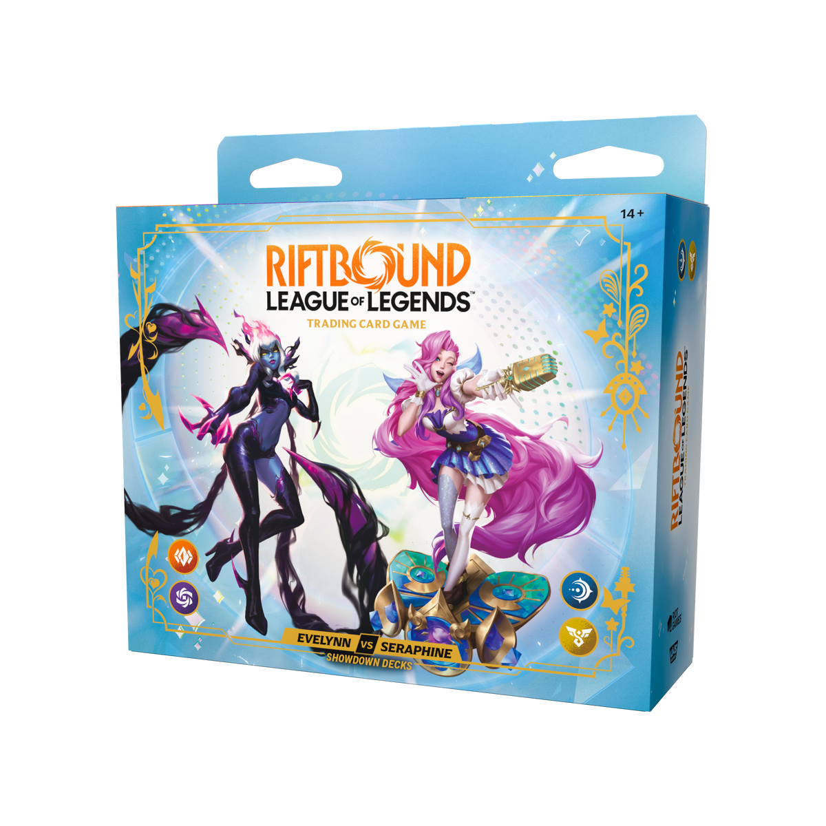 Riftbound Radiance Evelynn vs Seraphine Showdown retail box, English