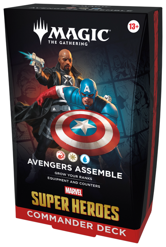 Magic The Gathering Marvel Super Heroes Avengers Assemble, English Commander Deck retail box