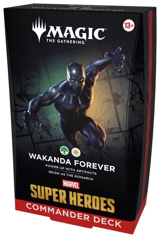 Magic The Gathering Marvel Super Heroes Wakanda Forever, English Commander Deck retail box