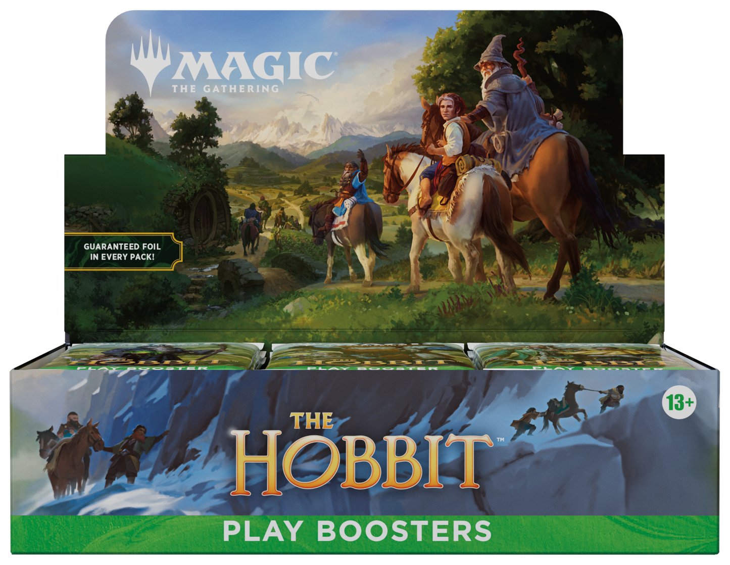 MTG The Hobbit Play Booster display containing the individual booster packs