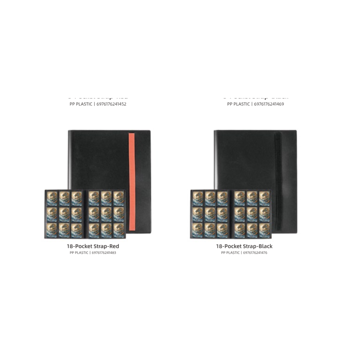 Sanseking 9-Pocket PP Strap Binder - 360 Cards - Red, Black - official Sanseking product image