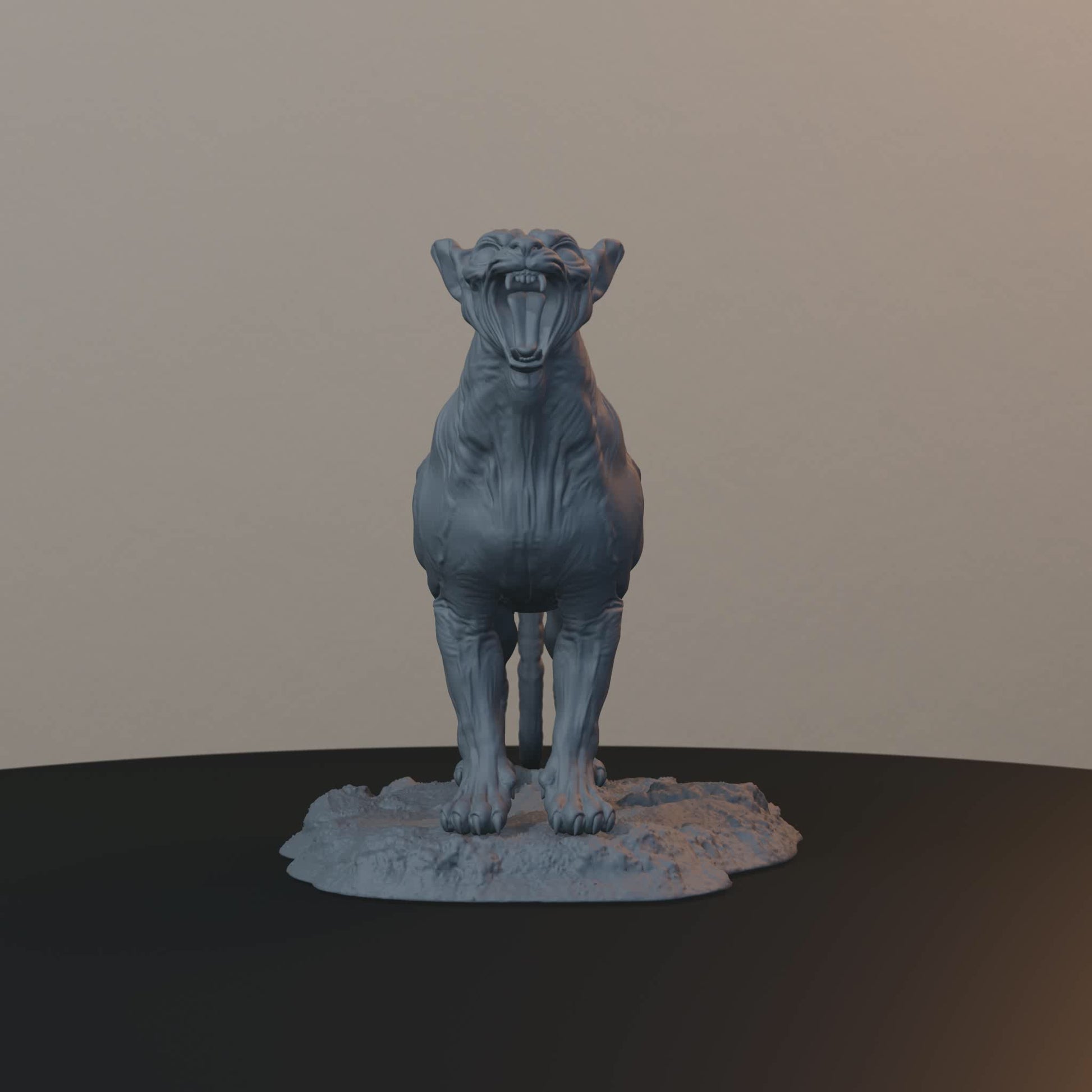 Sphinx Cat Egyptian Fantasy Miniatures - Sphinx Cat - turntable view