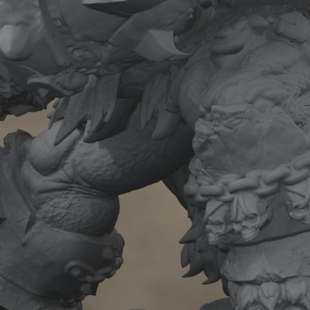 Ard One Stompa Pose 01 Gore: digital render, cinematic rise and pullback, 17 seconds at 30 fps