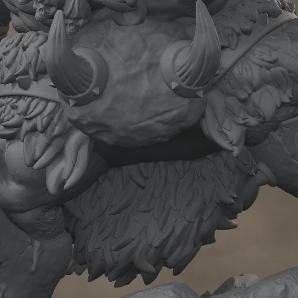 Ard One Stompa Pose 03 Nogore: digital render, cinematic rise and pullback, 17 seconds at 30 fps