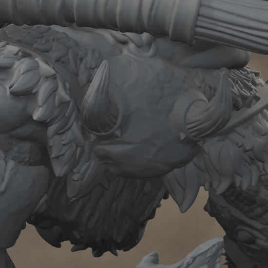 Ard One Stompa Pose 02 Nogore: digital render, cinematic rise and pullback, 17 seconds at 30 fps