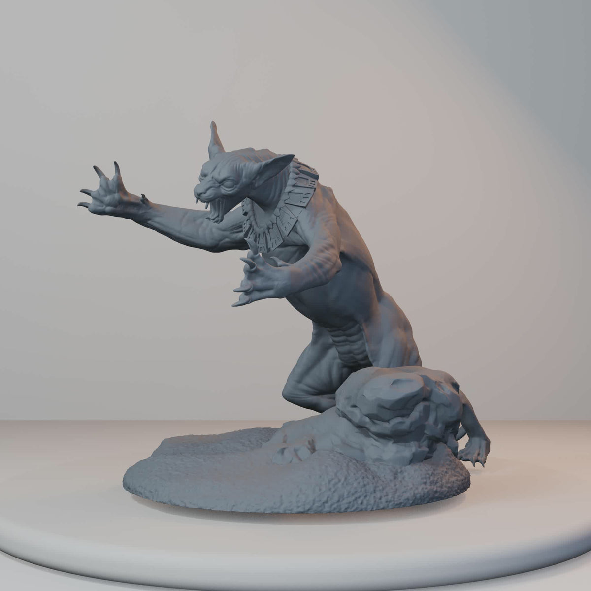 Sons Of Sekhmet Egyptian Fantasy Miniatures - Son of Sekhmet Cat - turntable view