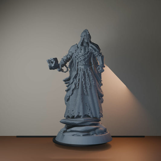 Baron's Soldiers Fantasy Miniatures - Giant Mace Wraith - turntable view