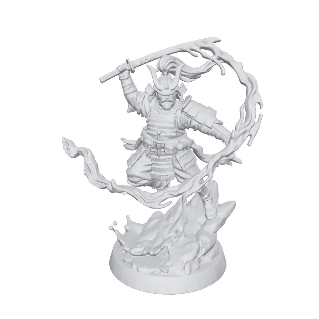 Blood Samurai miniature by Late Night Miniatures - interactive 3D model