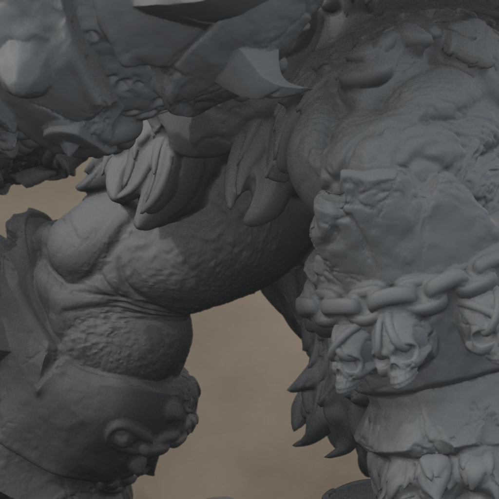 Ard One Stompa Pose 01 Nogore: digital render, cinematic rise and pullback, 17 seconds at 30 fps