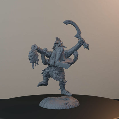 Boncesnagga The Pit Fighter Orc Miniatures - Boncesnagga - The Pit Fighter - turntable view