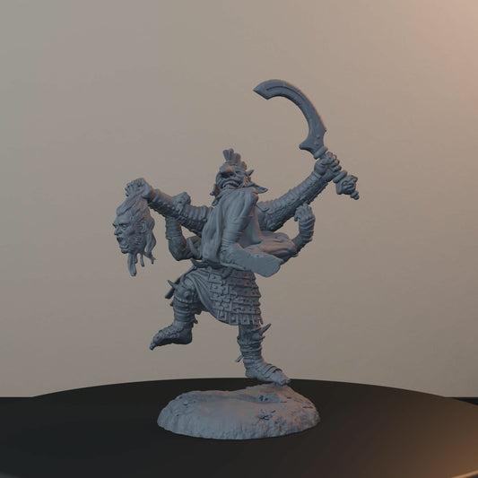 Boncesnagga The Pit Fighter Orc Miniatures - Boncesnagga - The Pit Fighter - turntable view