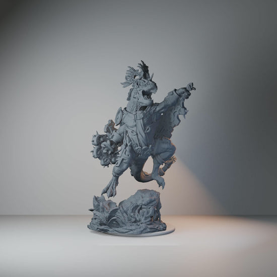 Blessed Claws of Ziskal Fantasy Miniatures - Blessed Claw of Ziskal Pose 02 Armor - turntable view