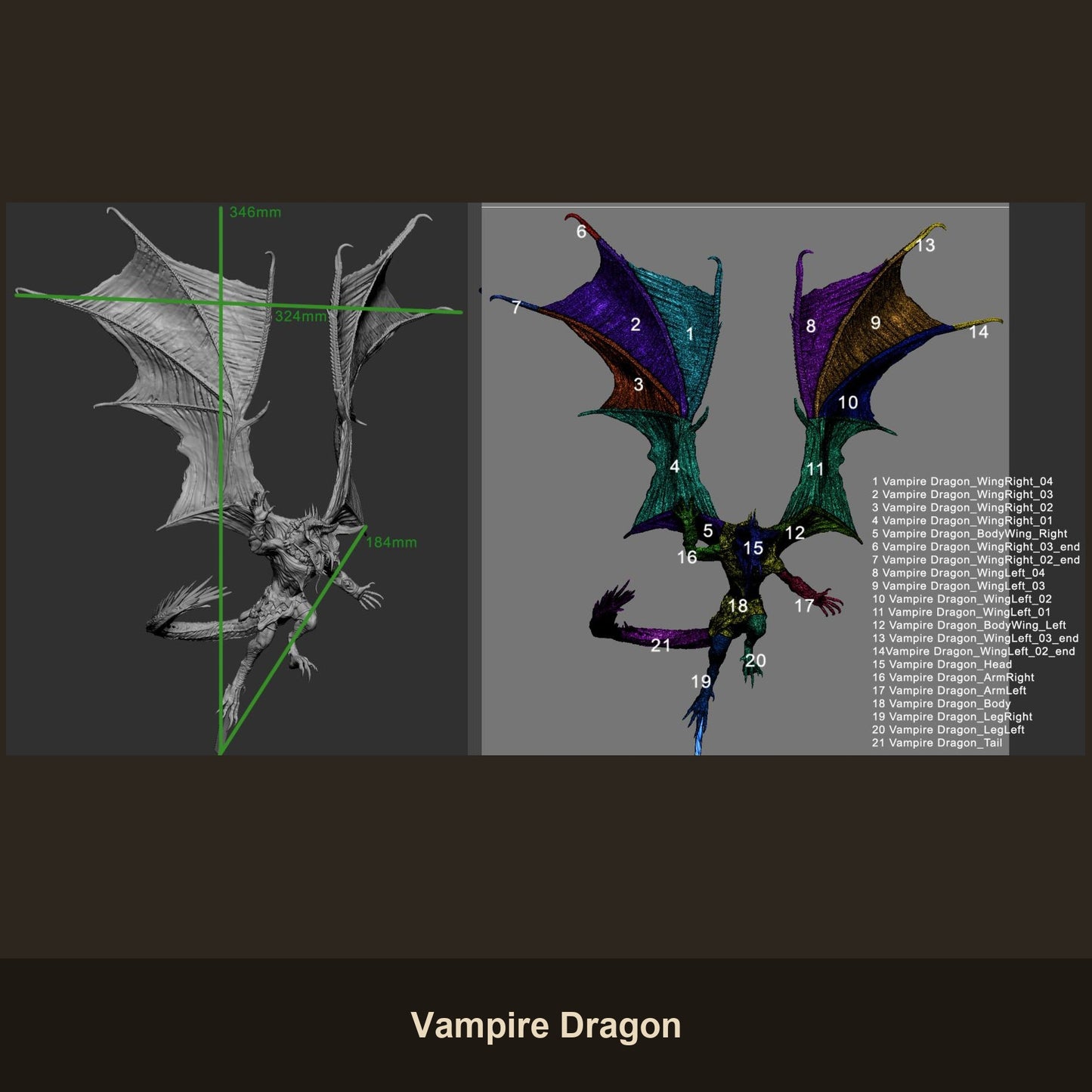 Vampire Dragon Fantasy Miniatures
