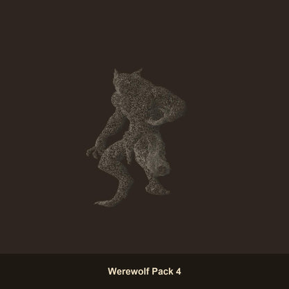 Werewolf Pack Fantasy Miniatures pose 4