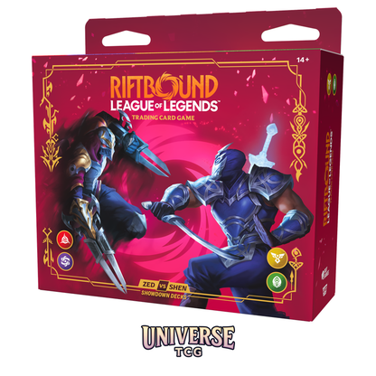 Riftbound: Vendetta Champion Deck Showdown: Zed vs Shen Display (4 Decks) - EN alternate view 2
