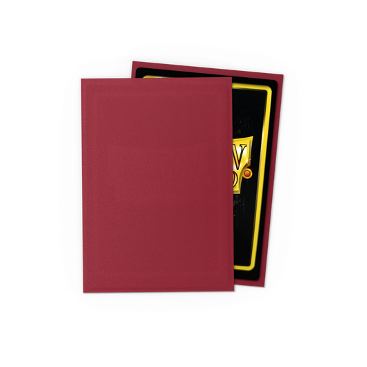 Dragon Shield Japanese Matte Sleeves - Blood Red - official product image 2