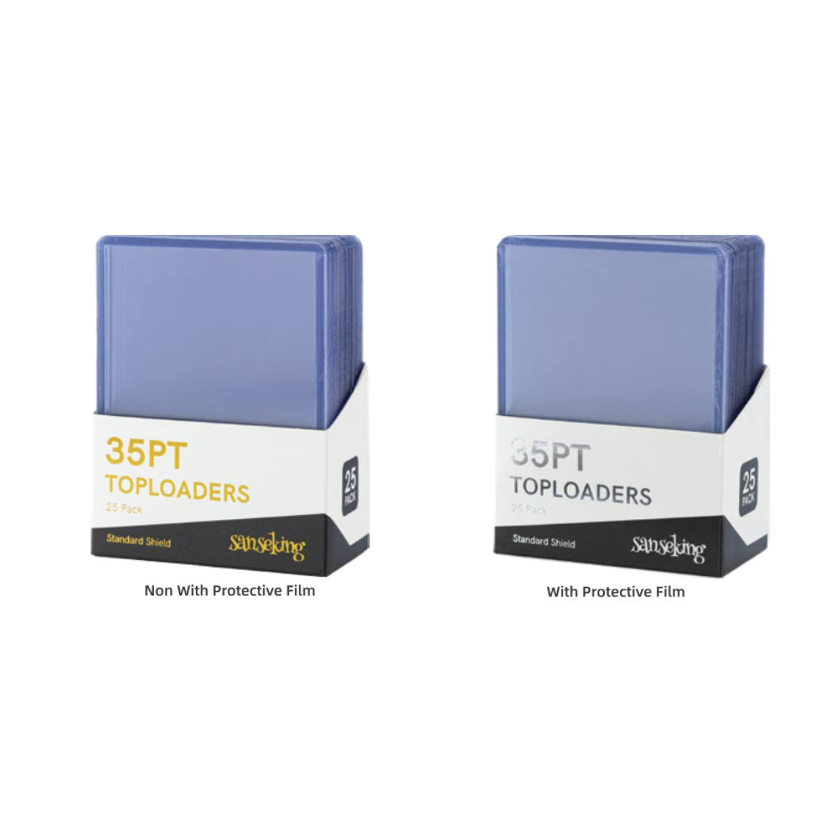 Sanseking Transparent 35PT Toploaders (25-Pack) - 25 Toploaders - official Sanseking product image