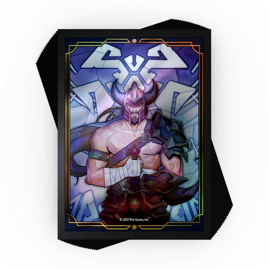 Official Riftbound Legacy Tryndamere champion art card sleeves, 70-count pack