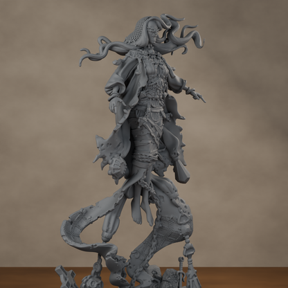 Baron's Mistress Pose 01 - unpainted resin miniature digital render - detail weapon