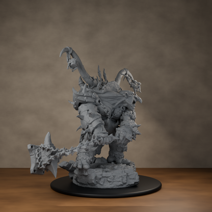 Ard One Stompa Pose 01 Nogore - unpainted resin miniature digital render - side right