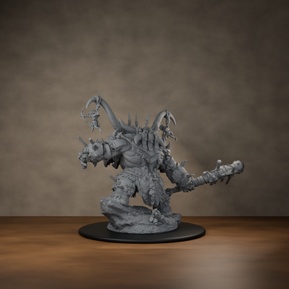 Ard One Stompa Pose 03 Gore - unpainted resin miniature digital render - back left 3q