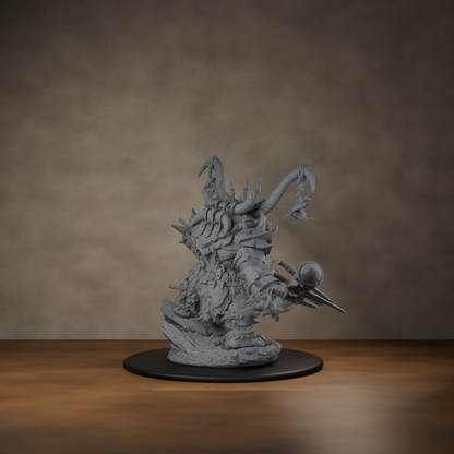 Ard One Stompa Pose 03 Gore - unpainted resin miniature digital render - back right 3q