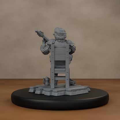 Lysandir Starwhisper - unpainted resin miniature digital render - back