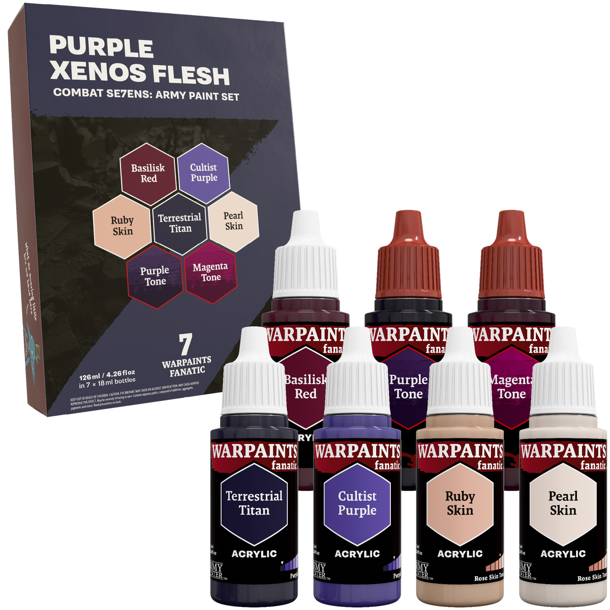 TAP - Combat Se7ens: Purple Xenos Flesh Paint Set - official product image 2