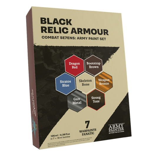 TAP - Combat Se7ens: Black Relic Armour Paint Set - official product image