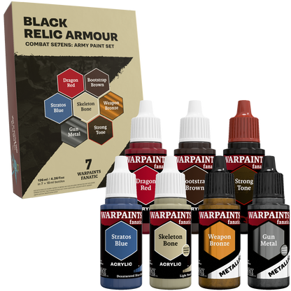 TAP - Combat Se7ens: Black Relic Armour Paint Set - official product image 2